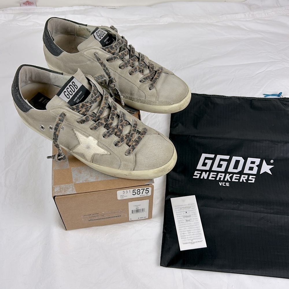 Authentic Golden Goose superstar ice suede leopard lace size 40 (women’s 9.5)